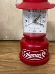 Coleman 6 Inch Lantern - Novelty Clock Battery Operated With Light & Alarm Red. Fixed Price $21.90.