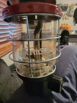 Rare Vtg Red Coleman North Star 2500b Propane Camp Lantern W Globe. Fixed Price $39.00.