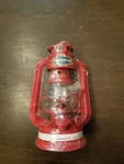 Stansport 130 Red 8 Inch Hurricane Lantern Metal And Glass New. Fixed Price $12.00.