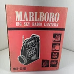 Marlboro Big Sky Radio Lantern Mcs-75161 New In Box. Fixed Price $20.99.