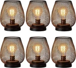 6 Pack Led Battery Operated Lanterns With Timer - Vintage Indoor/outdoor Decor. Fixed Price $116.99.