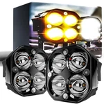 Aslong 2pcs 3 Inch Spot Led White/amber Flasing Strobe Pods Six Modes Square .... Fixed Price $51.25.