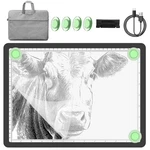 Yingwond 9000lux A4 Rechargeable Tracing Light Box With Padded Black. Fixed Price $80.08.