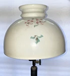 Antique Coleman Floral 10" Painted Glass Shade For Quick Lite Table Lamp Lantern. Fixed Price $40.00.