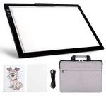 Yingwond Rechargeable A4 Led Light Pad With Padded Case, Tracing Black. Fixed Price $74.05.