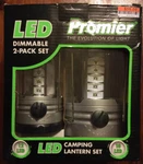 New Promier The Evolution Of Light Led Camping Lantern Set 2 Silver Lanterns!. Fixed Price $40.00.