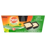 Off! Backyard Citronella Scented Candle, Ambiance 8 Ounce (pack Of 2), Cream. Fixed Price $21.11.