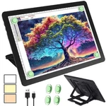 Phylosal Rechargeable A4 Led Light Pad With Built-in Stand, A4, Black. Fixed Price $63.96.