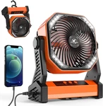 Kitwlemen 20000mah Battery Powered Camping Fan - 58h Max Cooling, Rechargeable B. Fixed Price $68.49.