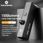 Rockbros Bike Light 1500lm Rechargeable Headlights With Mount Waterproof 5 Modes. Fixed Price $39.99.