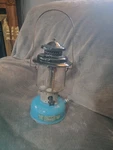 Vintage Sears 476.74550 Lantern June 1965 Bright Blue Made By Coleman. Fixed Price $150.00.