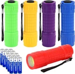 Kunhe 5 Pack Plastic Small Mini Led Flashlight Cob Flashlights For Kids 100 Lume. Fixed Price $16.89.