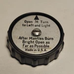Vintage 1969 Coleman 220e / 220f Lantern Valve Wheel Knob Part# 202-6491. Fixed Price $11.95.