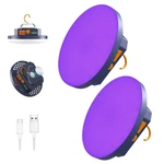 2pcs 10000mah Rechargeable Camping Light Brightness Stepless Dimming, Ip45 Wa.... Fixed Price $67.49.