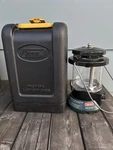 Coleman Dual Mantle Portable Propane Camp Lantern 5155 & Hard Black Case! Euc. Fixed Price $35.00.
