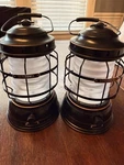 Barebones Forest Lantern Antique Bronze Vintage Style 2 Of Them. Fixed Price $70.00.