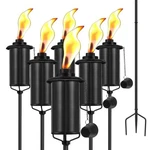 Zszmfh 6 Pack Metal Torch For Outside, 16oz Outdoor Garden D Co. Fixed Price $72.92.