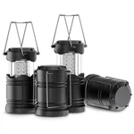 Lichamp 4 Pack Led Camping Lanterns, Battery Powered Medium, Black. Fixed Price $46.90.