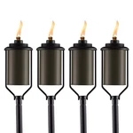 Easy Install 4-pack Simply Metal Torches Bronze Decorative Outdoor Light. Fixed Price $60.19.
