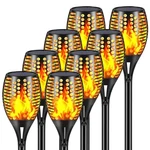 Aityvert Solar Lights, 43" Flickering Flames Torch Lights 8 Pack, Flame. Fixed Price $135.10.