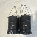 Vont Led Battery Powered Camping Lanterns Black Set Of 2. Fixed Price $27.00.