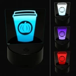 Pumpkin Spice Latte Coffee 3d Illusion Led Night Light Sign Lamp. Fixed Price $19.99.