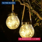 Roshwey Solar Lantern, 2 Pack Outdoor Lanterns With 30 Led Waterproof Garden Dec. Fixed Price $42.39.