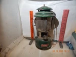 Coleman 220k Model Lantern - Dated 11/79 All Valves Work Easily, Pump Oiled. Fixed Price $25.00.
