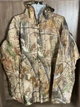 Coleman Real Tree Camping Hunting Camo Hooded Polyvinyl Rain Jacket Adult Xl. Fixed Price $15.60.