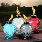 Dikaida 4 Pack Glass Table 8.19 X 8.11 6.65 Inches, Multicolor. Fixed Price $40.25.