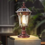 Slawa Outdoor Solar Column Caps Lamps Modern Exterior Lamp Post Lights - Alum.... Fixed Price $127.69.