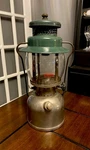 Vintage 1936 Coleman 242b Nickel Plated Brass Single Mantle Lantern 6-3. Fixed Price $95.00.