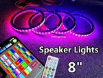 Jhb 4pcs 8"dream Chasing Flow Led 1/2"spacer App Remote Speaker Rings Lights Set. Fixed Price $110.00.