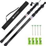 Ayamaya Tarp Poles - Telescoping Camping Tent Replacement, Black (2pcs). Fixed Price $60.99.