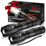 Victoper Led Flashlight 2 Pack, Bright Tactical Torch High Black. Fixed Price $25.26.