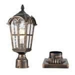 Yubole Outdoor Post Light, Exterior Pole Lanten, Waterproof Antique Brass. Fixed Price $95.04.