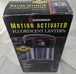 Marksman Motion Activated Fluorescent Lantern Model 9100, Box & Batteries, Works. Fixed Price $24.99.