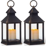 Yongmao Vintage Golden Brushed Black Lantern Decorative 2pack, A-black Gold. Fixed Price $41.99.