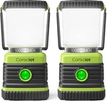 Led Camping Lantern, Consciot Battery Powered 2 Pack, Light Green. Fixed Price $48.30.