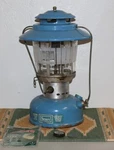 Coleman Light Blue Sears Lantern - Model 72217 March '71 For Repair/read. Fixed Price $195.00.