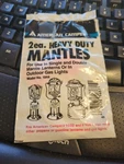 2 Each American Camper Heavy Duty Mantles Lanterns Nos. Fixed Price $10.00.