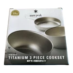 Snow Peak Titanium Cookware Set 3pcs Stw-001t Camping Outdoor Japan. Fixed Price $84.99.