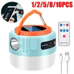 Solar Camping Led Lamp Usb Rechargeable Tent Light Outdoor Hiking Remote Lantern. Fixed Price $44.99.