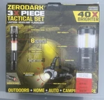 Zerodark 3x Piece Tactical Set 40x Brighter (s-zts3n-rv) (batteries Included). Fixed Price $37.99.
