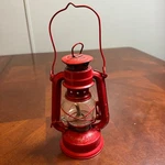 Vintage Swallow Brand No. 245 Red Kerosene Hurricane Lantern Made In China. Fixed Price $29.00.