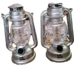 Set 2 Vintage Olde Brooklyn Silver Dimmable Lanterns Cottage Core Uses Batteries. Fixed Price $21.46.