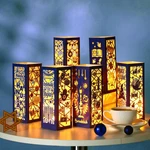 12 Pcs Hanukkah Lantern Boxes With Led Candles Light Table Decorations Center.... Fixed Price $41.07.