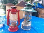 Coleman 228d Big Hat Lantern Chrome Base & Winged Wheel 500. Fixed Price $99.99.