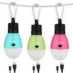 Rechargeable Camping Light Tent Lantern 3 Lighting Modes Hanging Bulb. Fixed Price $24.99.