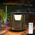 Fuyo Solar Rechargeable Camping Lantern - 7.6-inch Dimmable Outdoor Table Lamp. Fixed Price $59.71.